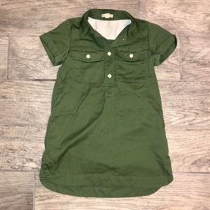 Crewcuts Green Canvas Dress